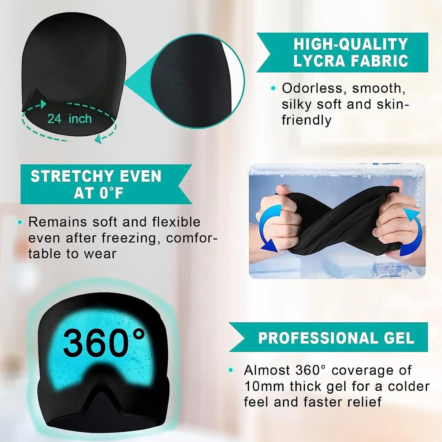 SUPER GORRO DE GEL ANTI ESTRES. SOLO HOY A S/ 59.00 (OFERTA EXCLUSIVA)