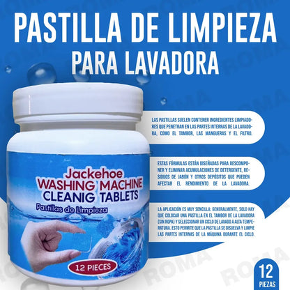 Pastillas Limpieza de  Lavadoras (Pack de 12)